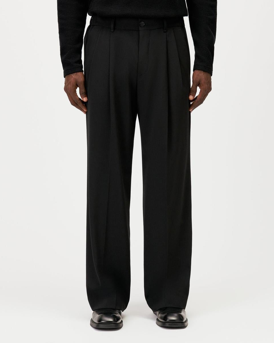 Drykorn Leek Black Wide Trousers