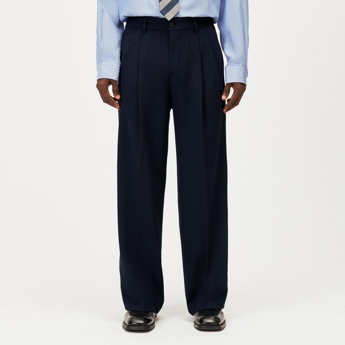 Drykorn Leek Blue Wide Trousers