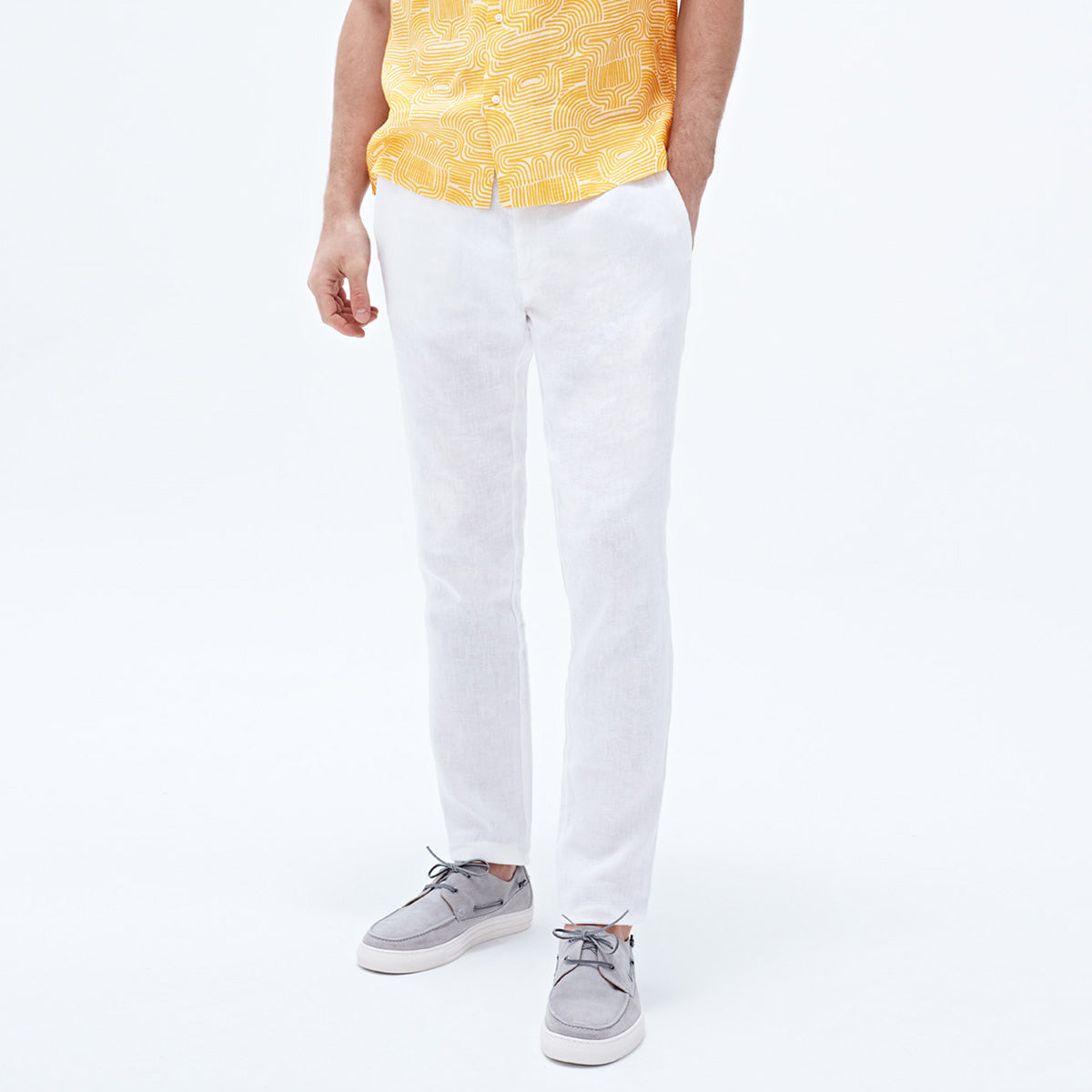 Bluemint Linen White Trousers