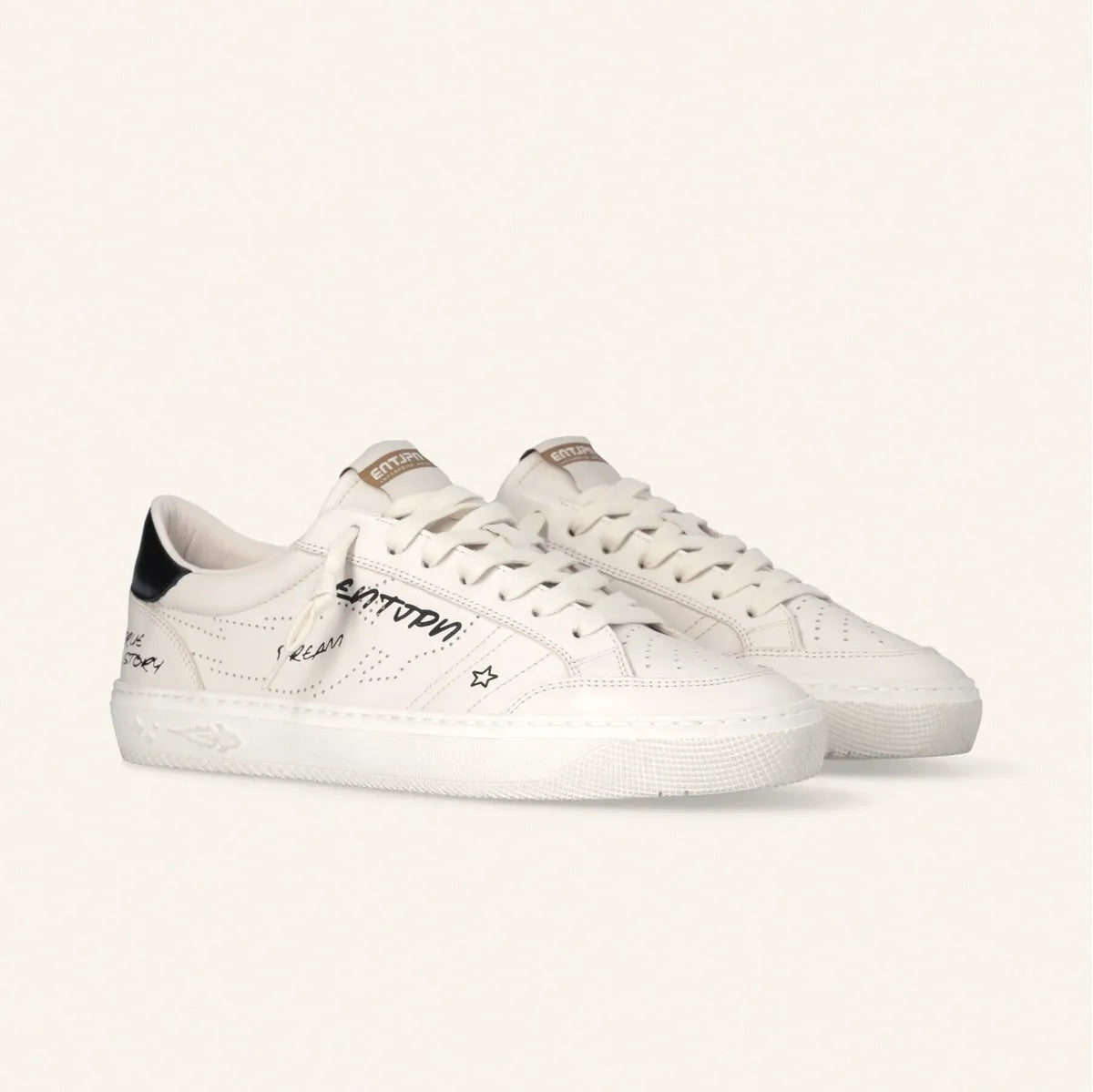 Enterprise Japan Jupiter Sneakers in White and Black