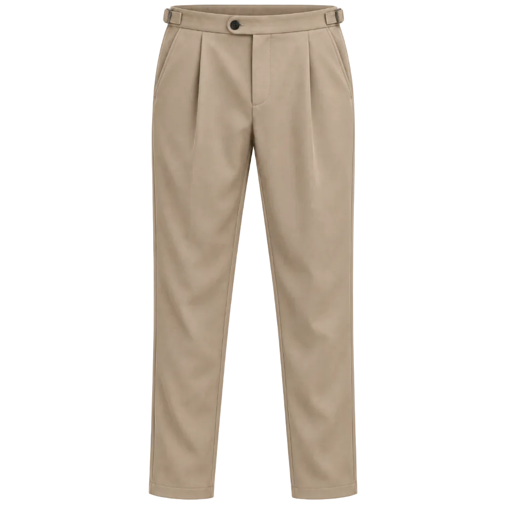 NOBL Axton Tailored Trousers Beige