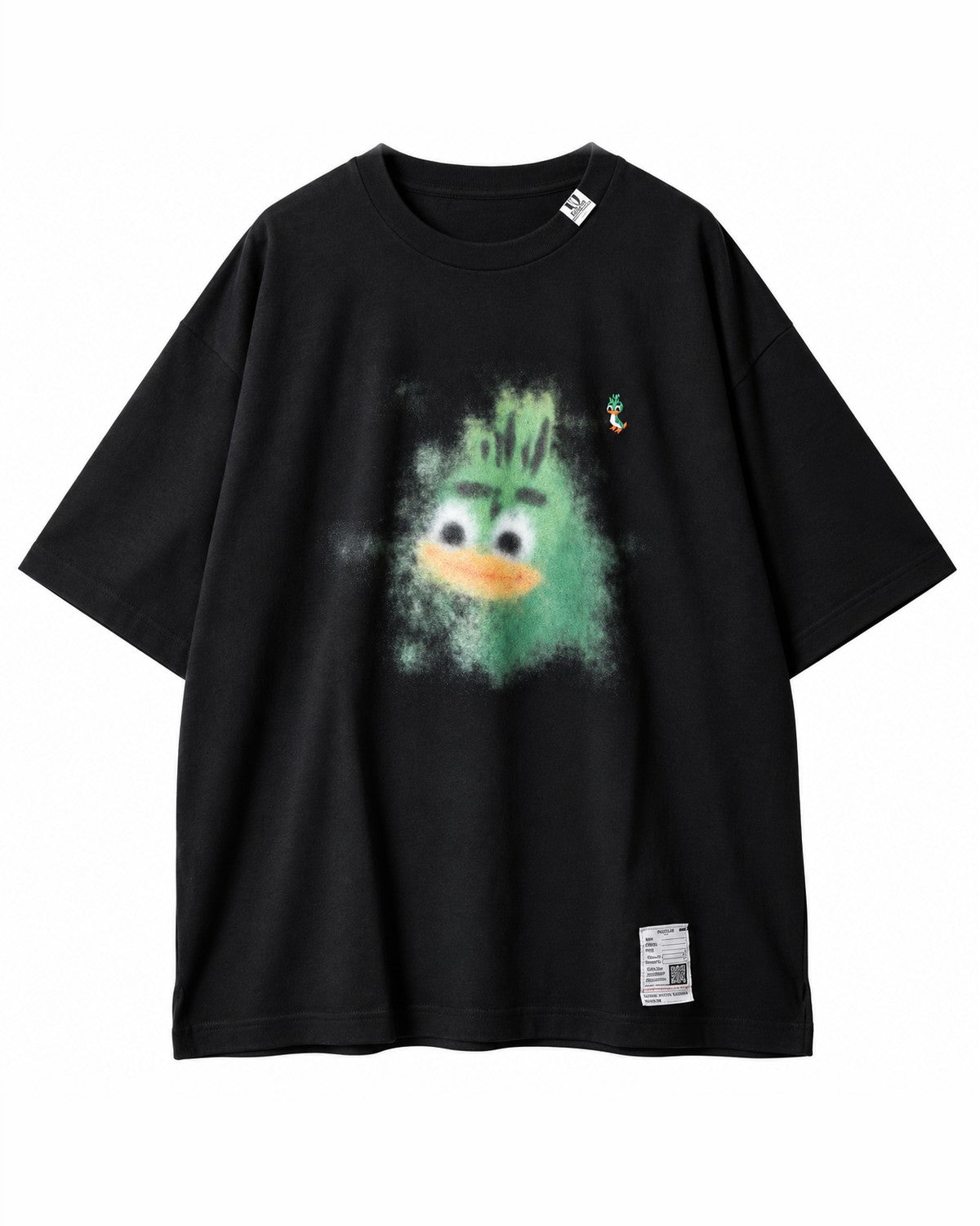Maison Mihara Yasuhiro Leon Print T-Shirt in Black