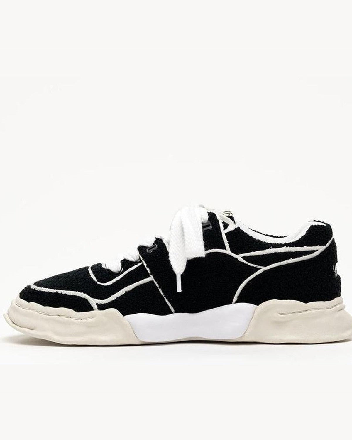 Maison Mihara Yasuhiro Parker Chenille Sneakers in Black
