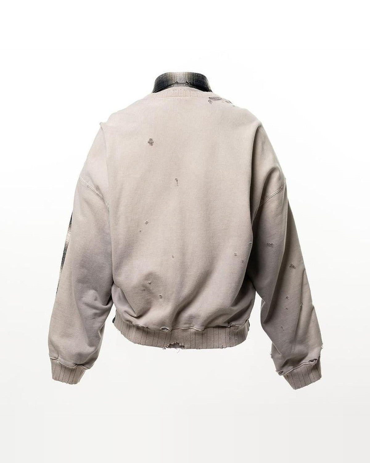 Maison Mihara Yasuhiro Front-Back Combined Check Shirt
