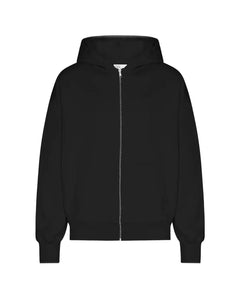 Colorful Standard Organic Oversized Zip Hoodie in Deep Black