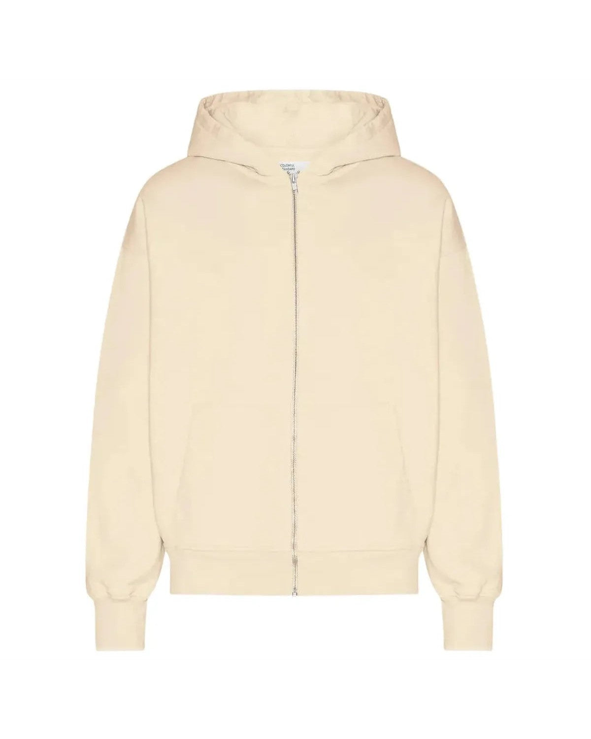 Colorful Standard Organic Oversized Zip Hoodie in Ivory White