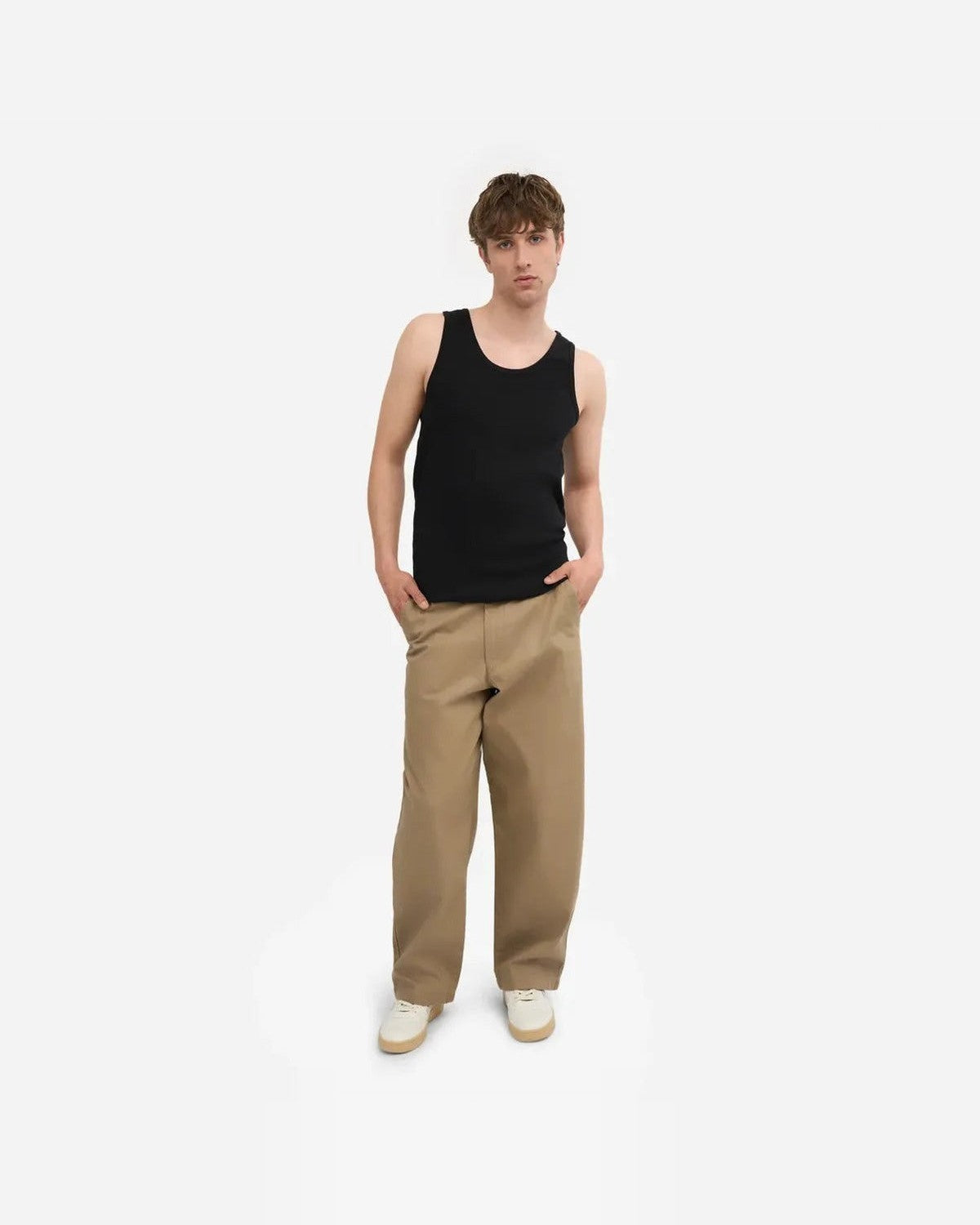 Colorful Standard Organic Rib Tank Top in Deep Black