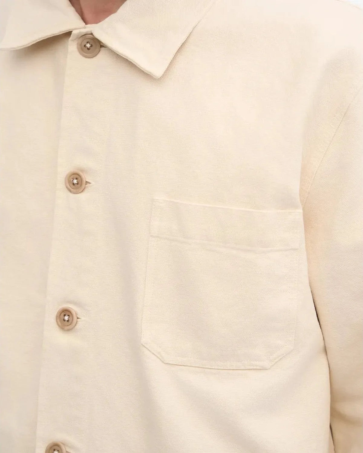 Colorful Standard Organic Workwear Jacket in Ivory White