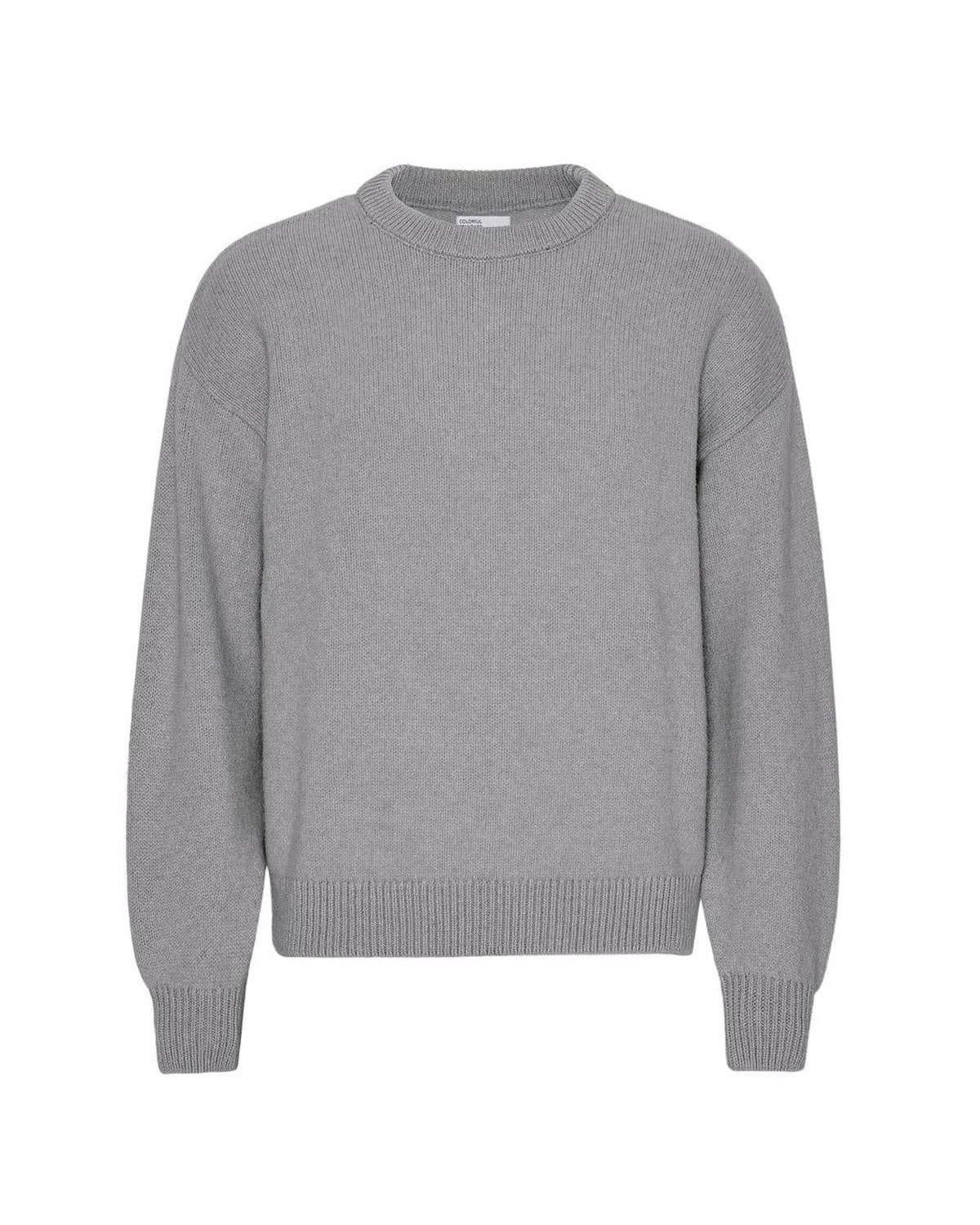 Colorful Standard Oversized Merino Wool Crew in Heather Grey