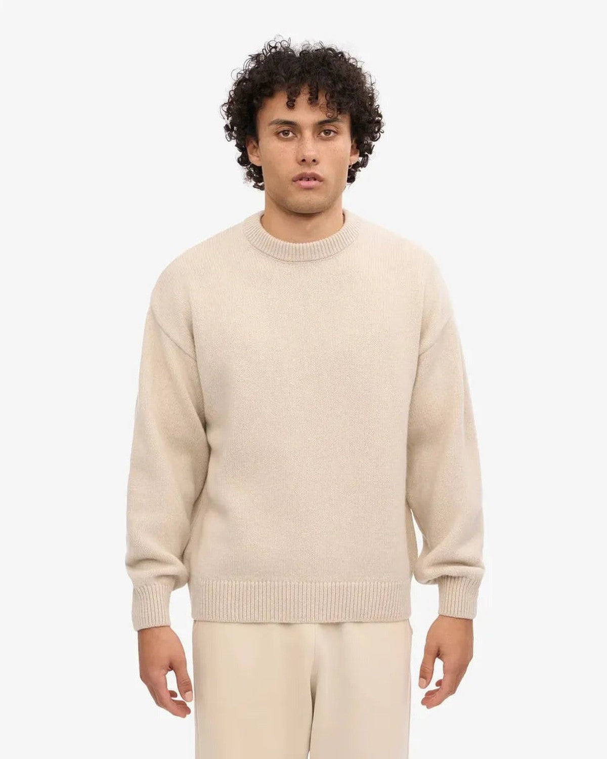 Colorful Standard Oversized Merino Wool Crew in Ivory White