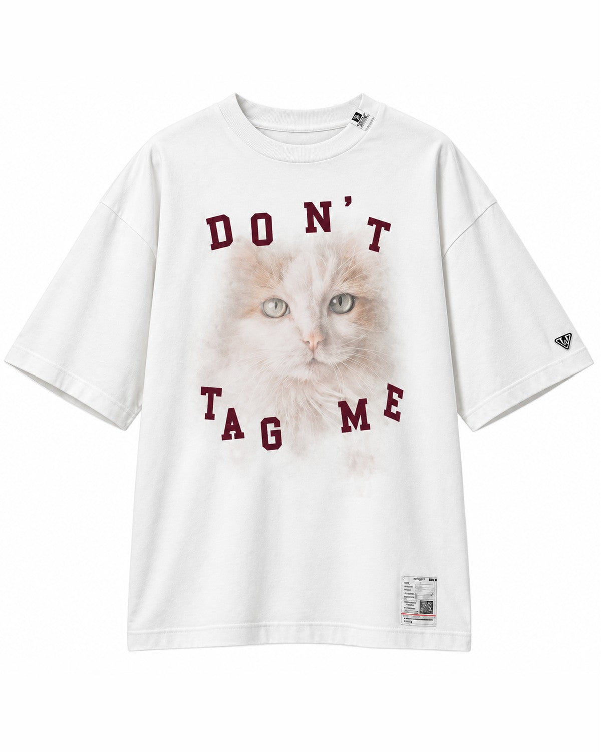 Maison Mihara Yasuhiro Cat Print T-Shirt in White