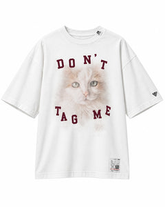 Maison Mihara Yasuhiro Cat Print T-Shirt in White