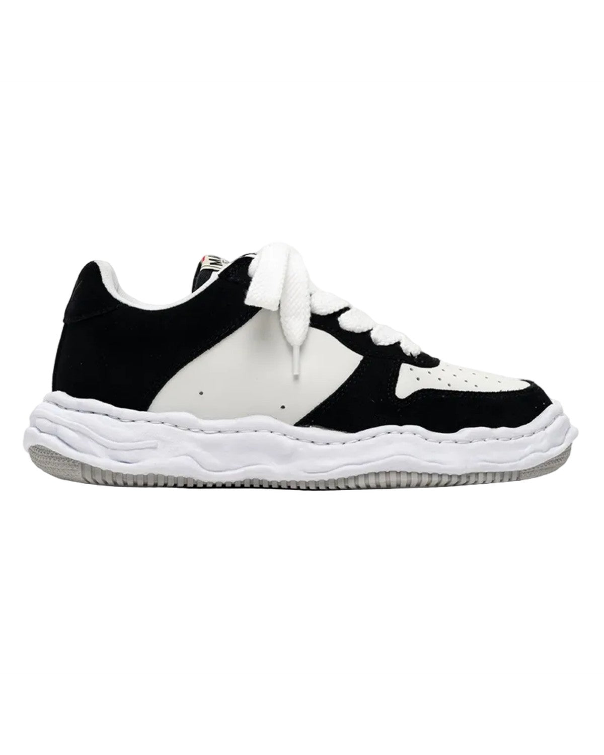 Maison Mihara Yasuhiro Wayne OG Sole Suede Sneakers in Black and White