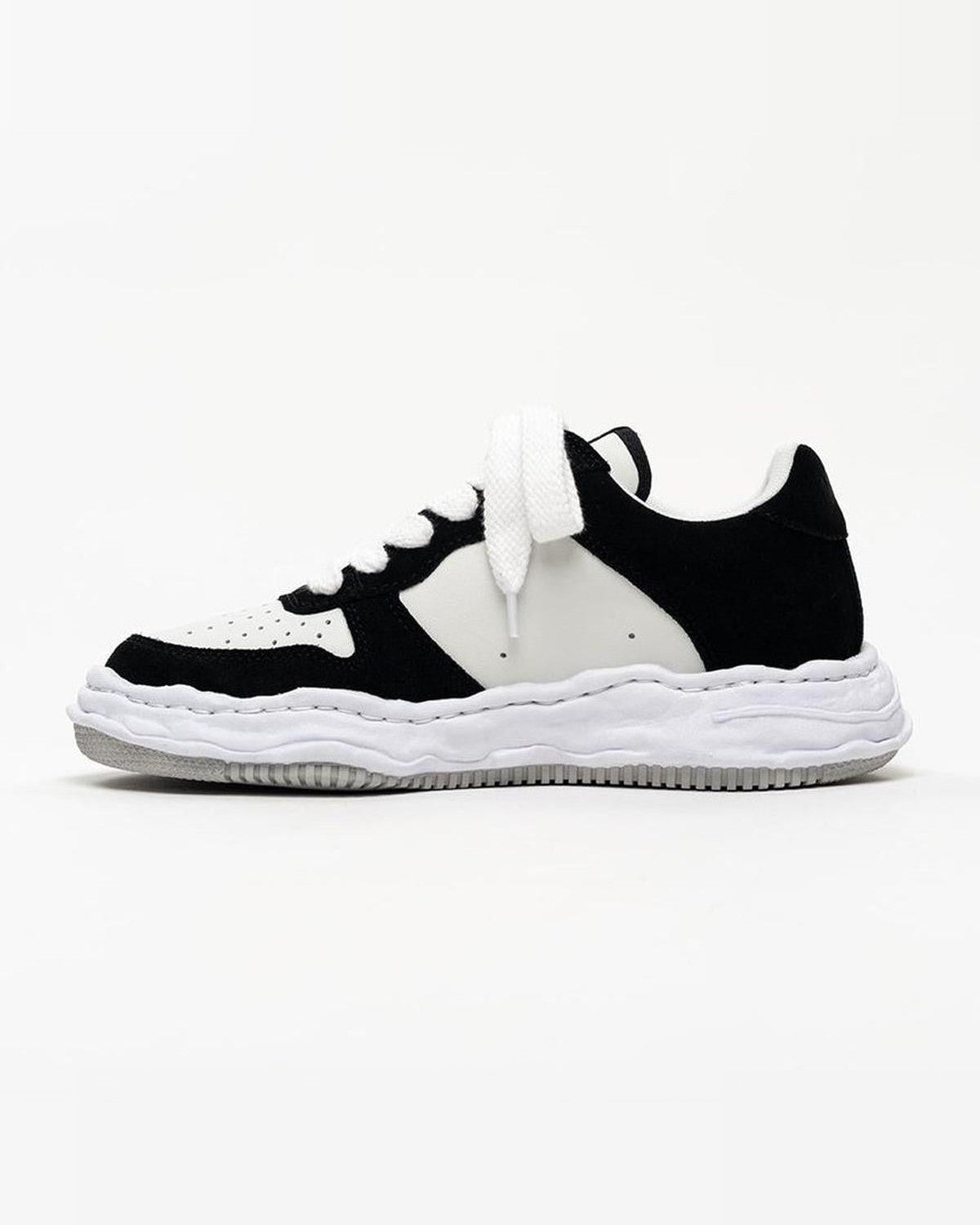 Maison Mihara Yasuhiro Wayne OG Sole Suede Sneakers in Black and White