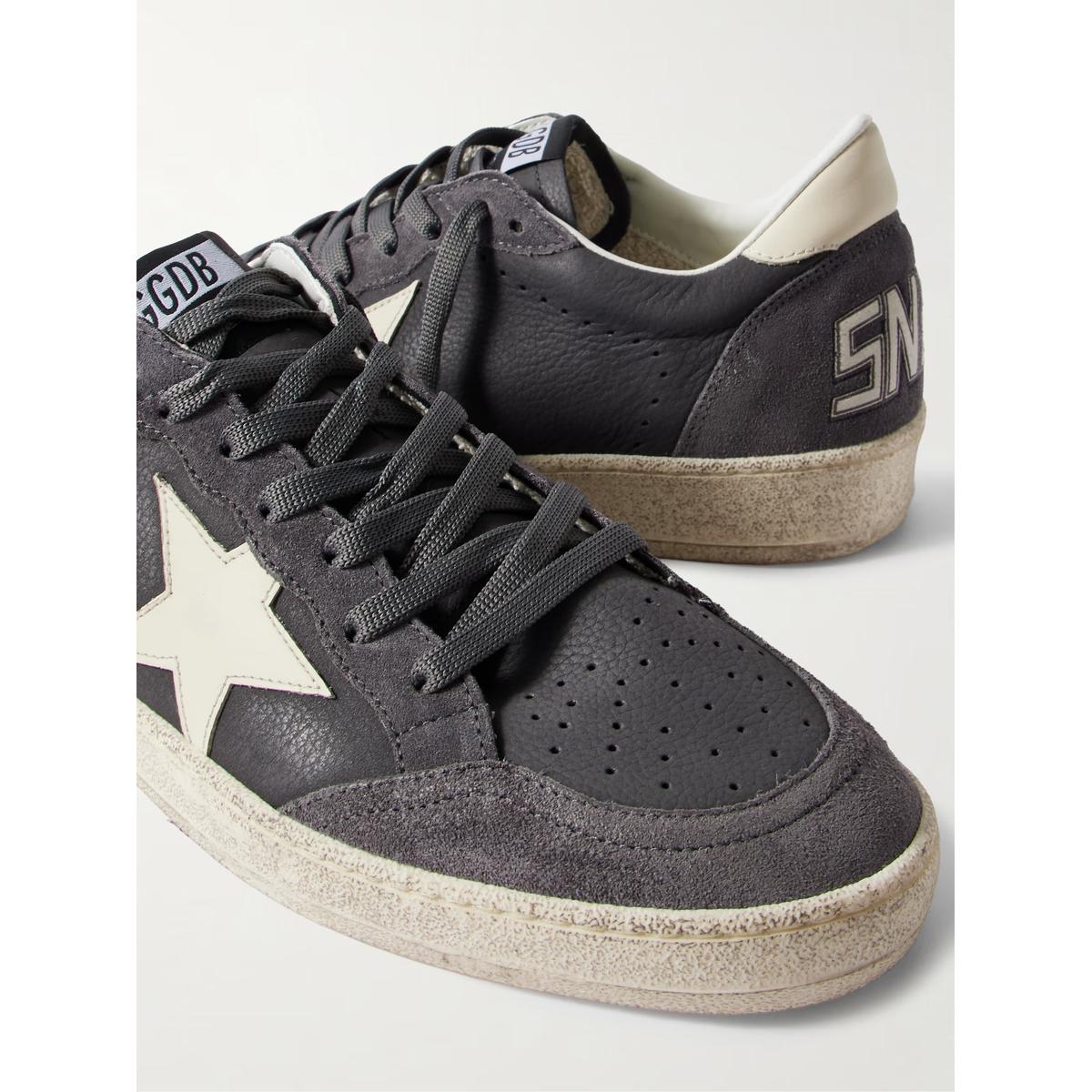 Golden Goose Antracite/Green Ballstar Sneakers