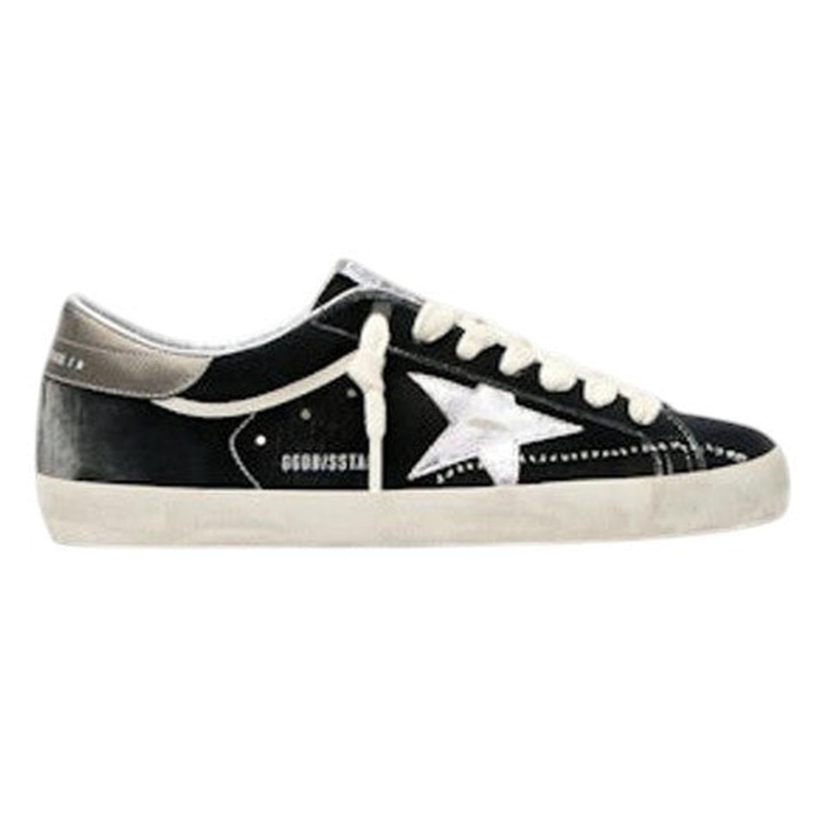 Golden Goose Dark Grey/Silver Super-Star Sneakers