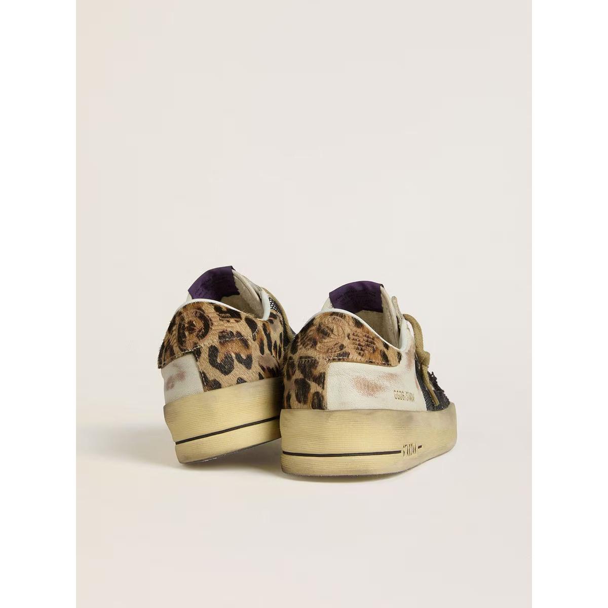 Golden Goose Macluated/Beige Stardan Sneakers