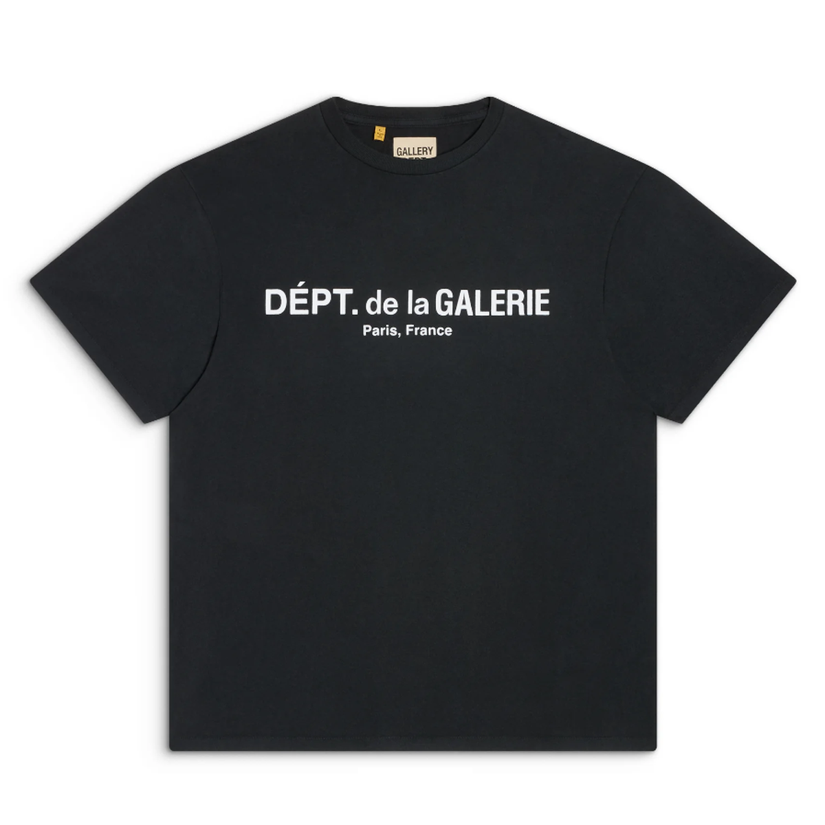 Gallery Dept. French Logo Relaxed-fit Lux Tee in Washed Black