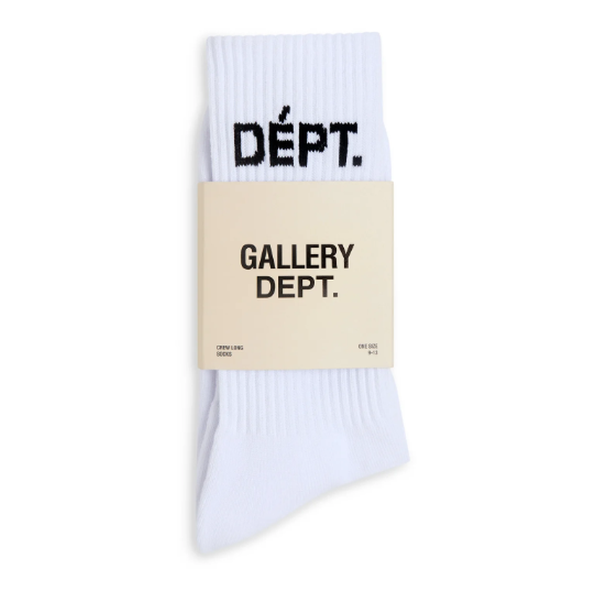 Gallery Dept. Logo Socks in Clean White
