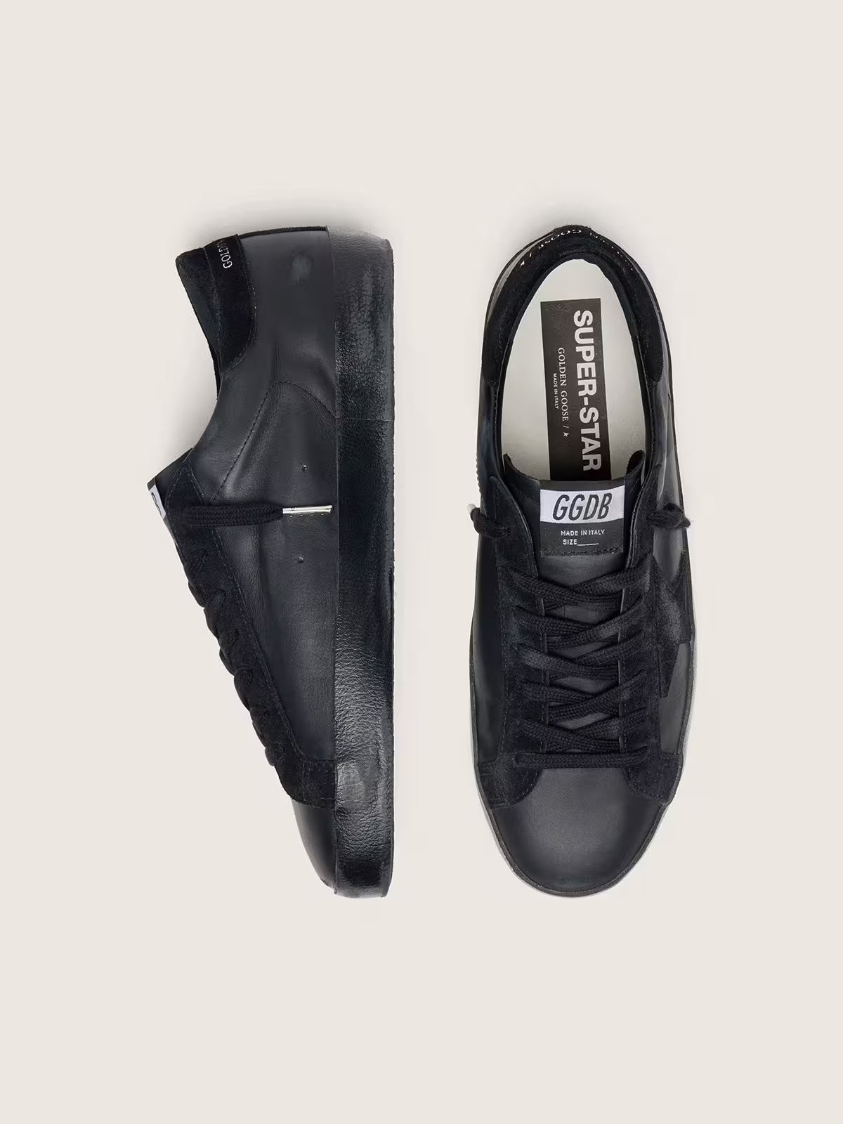 Golden Goose Black Nappa\Suede Super-Star Sneakers