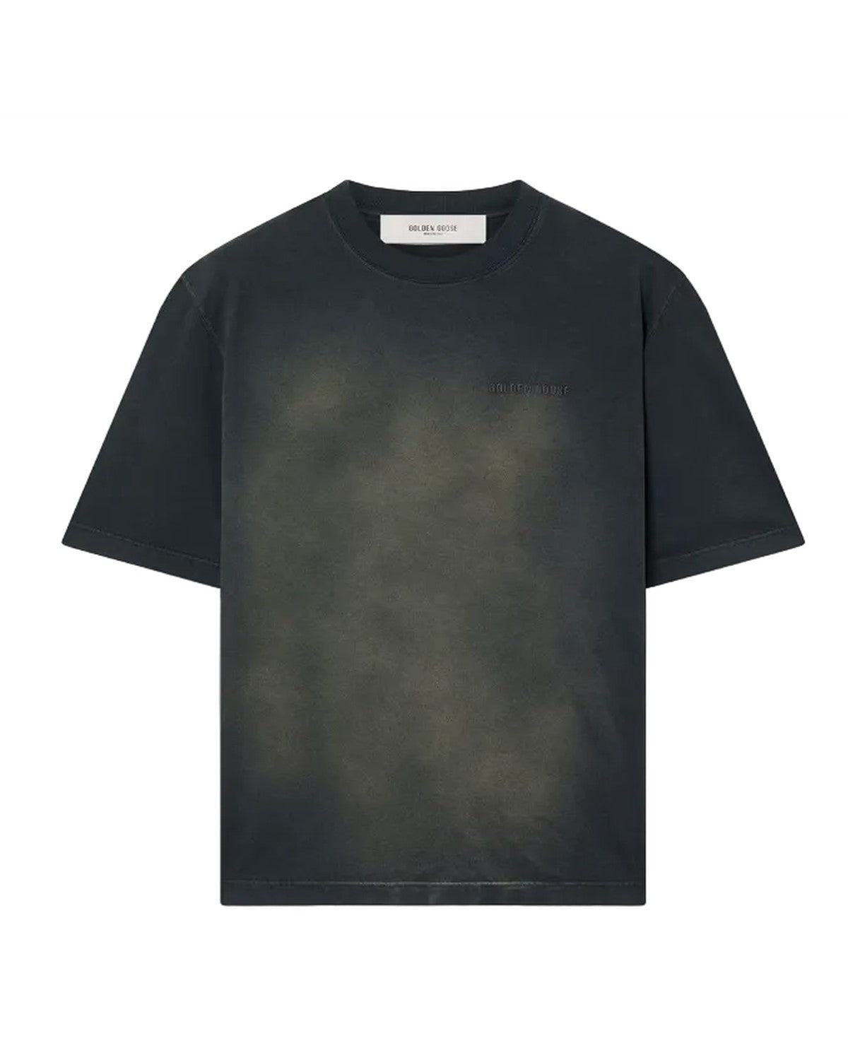 Golden Goose Embroidered Logo T-Shirt in Black