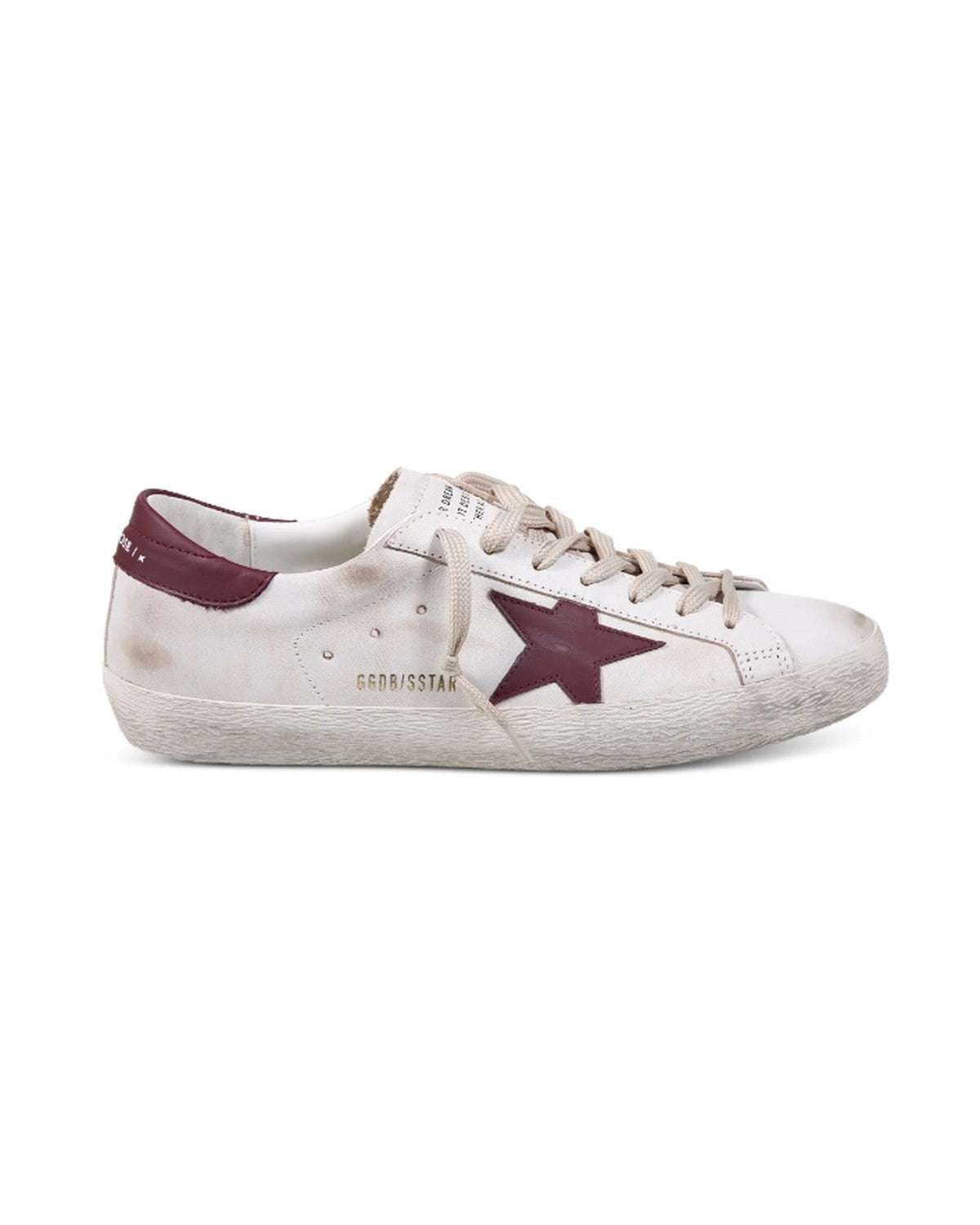 Golden Goose Super-Star Sneakers in White and Red