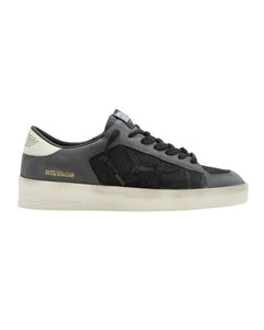 Golden Goose Stardan Sneakers in Dark Grey and Cream