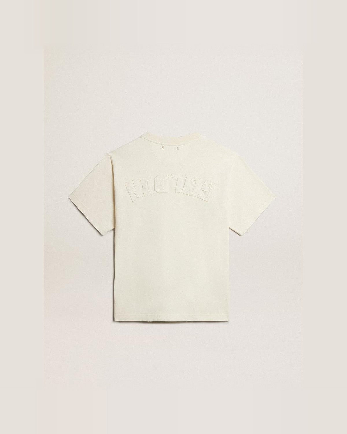 Golden Goose Capsule Reverse Logo T-Shirt in Aged White