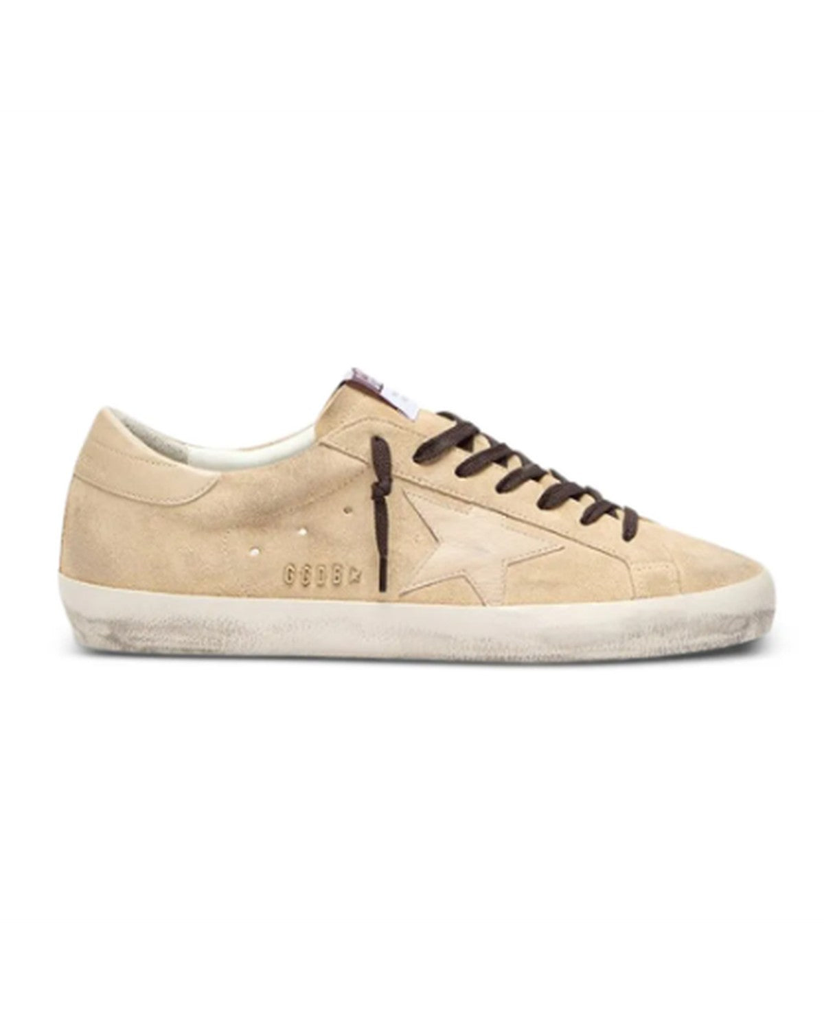 Golden Goose Super-Star Suede Sneakers in Beige