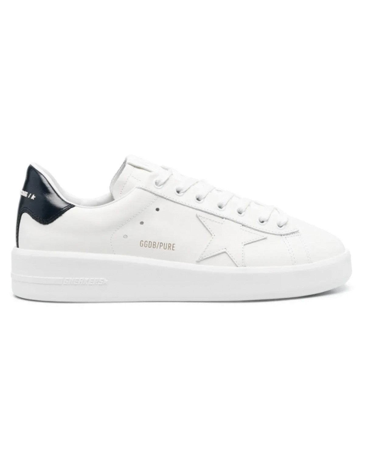 Golden Goose Purestar Sneakers in White and Navy