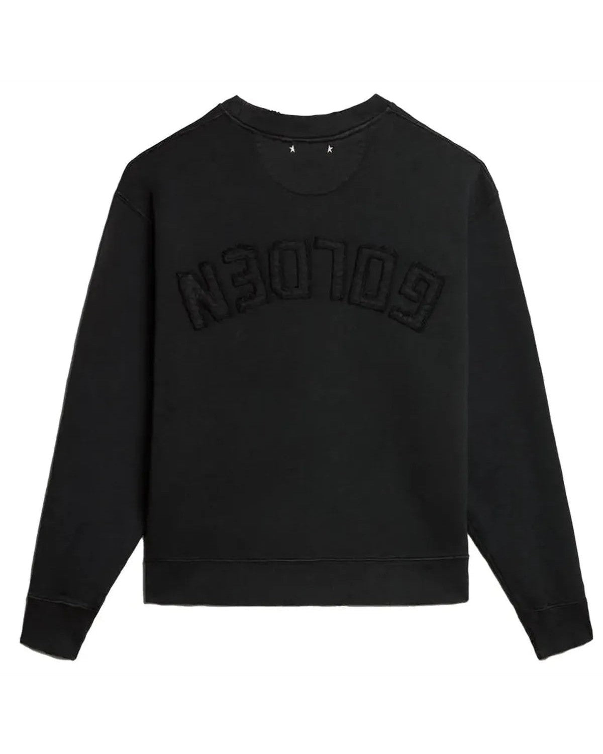 Golden Goose Reverse Logo Sweatshirt in Washed Black