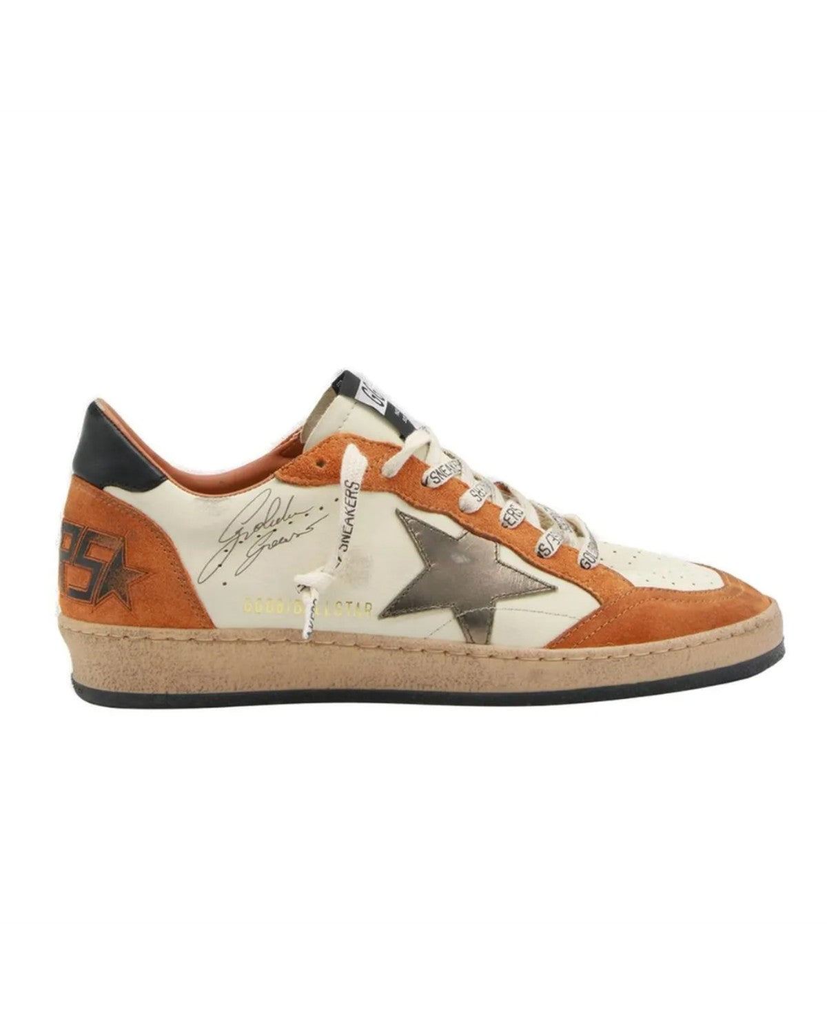 Golden Goose Ball Star Sneakers in Grey and Black
