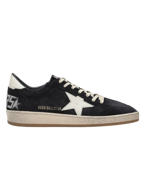 Golden Goose Ball Star Sneakers in Dark Blue and White