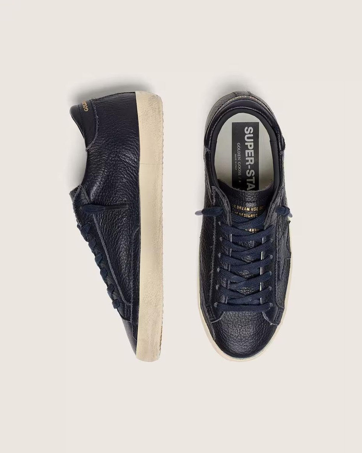 Golden Goose Super-Star Sneakers in Navy