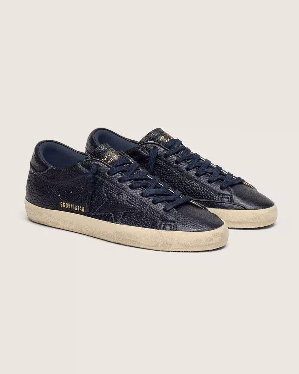 Golden Goose Super-Star Sneakers in Navy