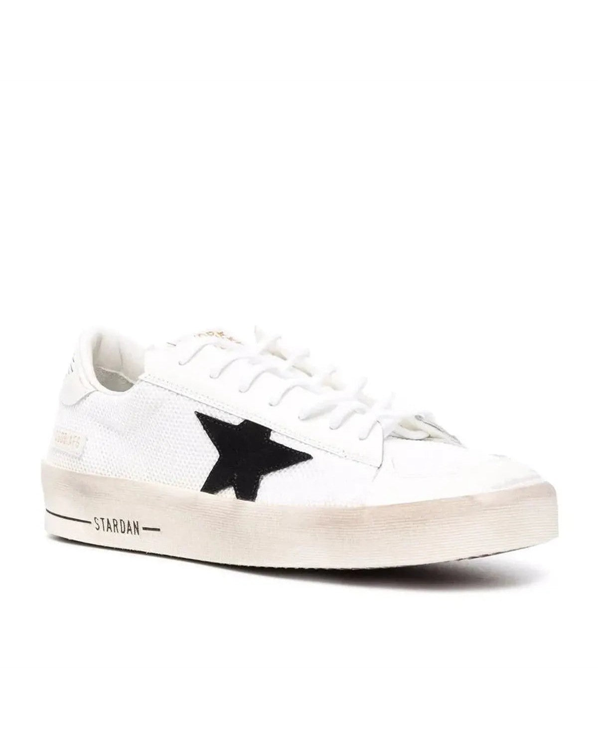 Golden Goose Stardan Sneakers in White and Black