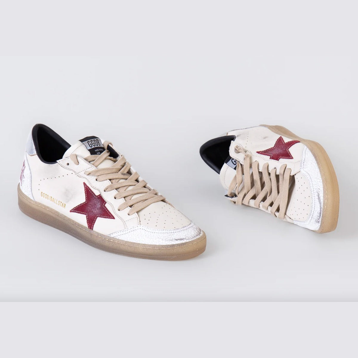 Golden Goose Ball Star Sneakers with Bordeaux Star
