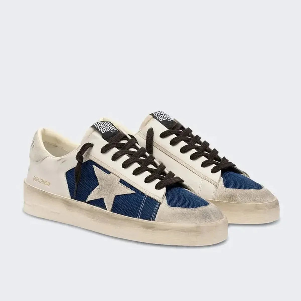 Golden Goose Stardan Sneakers in Navy, Grey and Milk