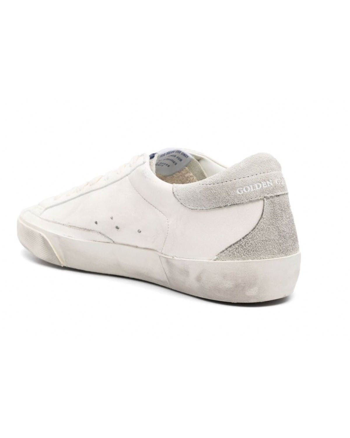 Golden Goose Super-Star Sneakers in White, Ice and Grey