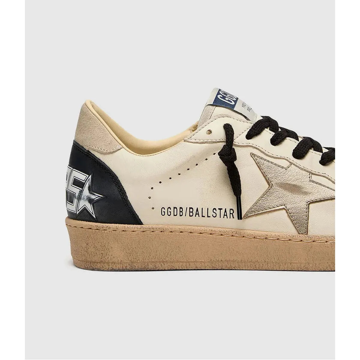 Golden Goose White Beige\Platinum\Black Ballstar Sneakers