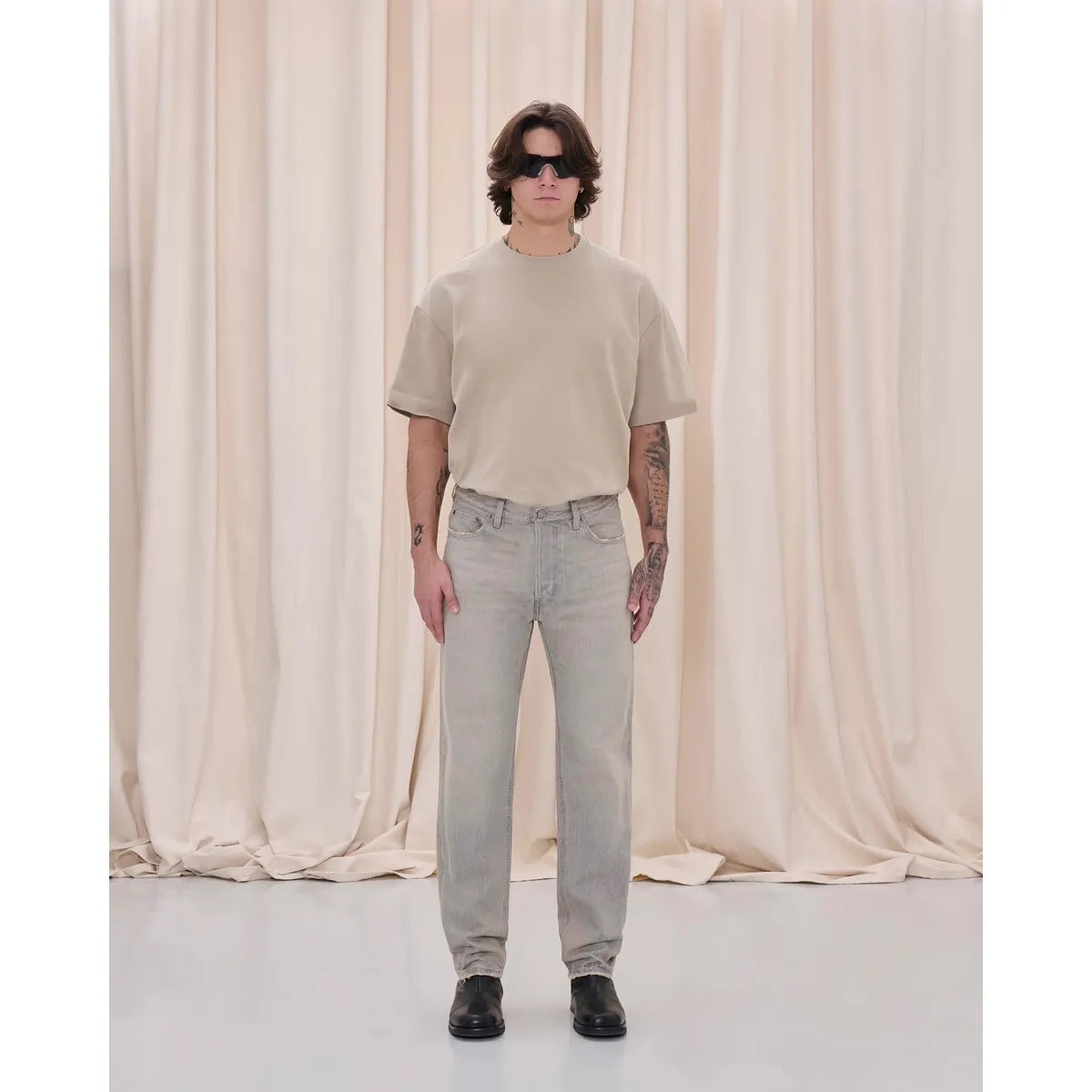 Haikure Pearl Grey Tokyo Slim Trousers