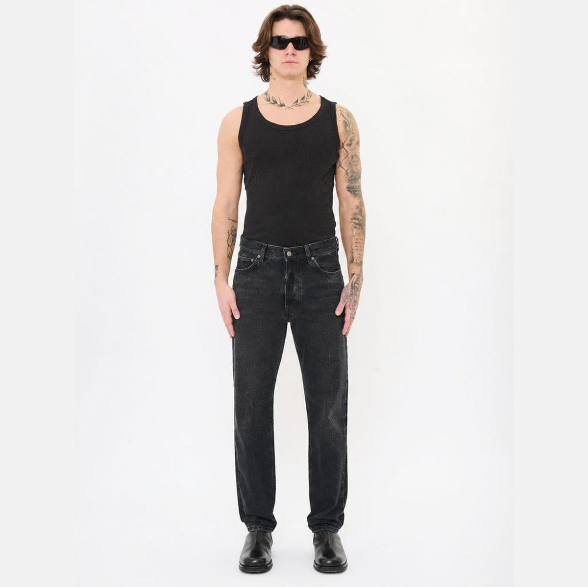 Haikure Tokyo Slim Trousers in Vintage Black