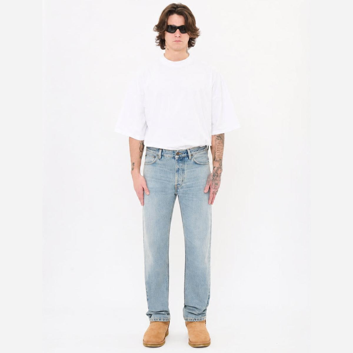 Haikure Tokyo Slim Trousers in Ziggy Blue