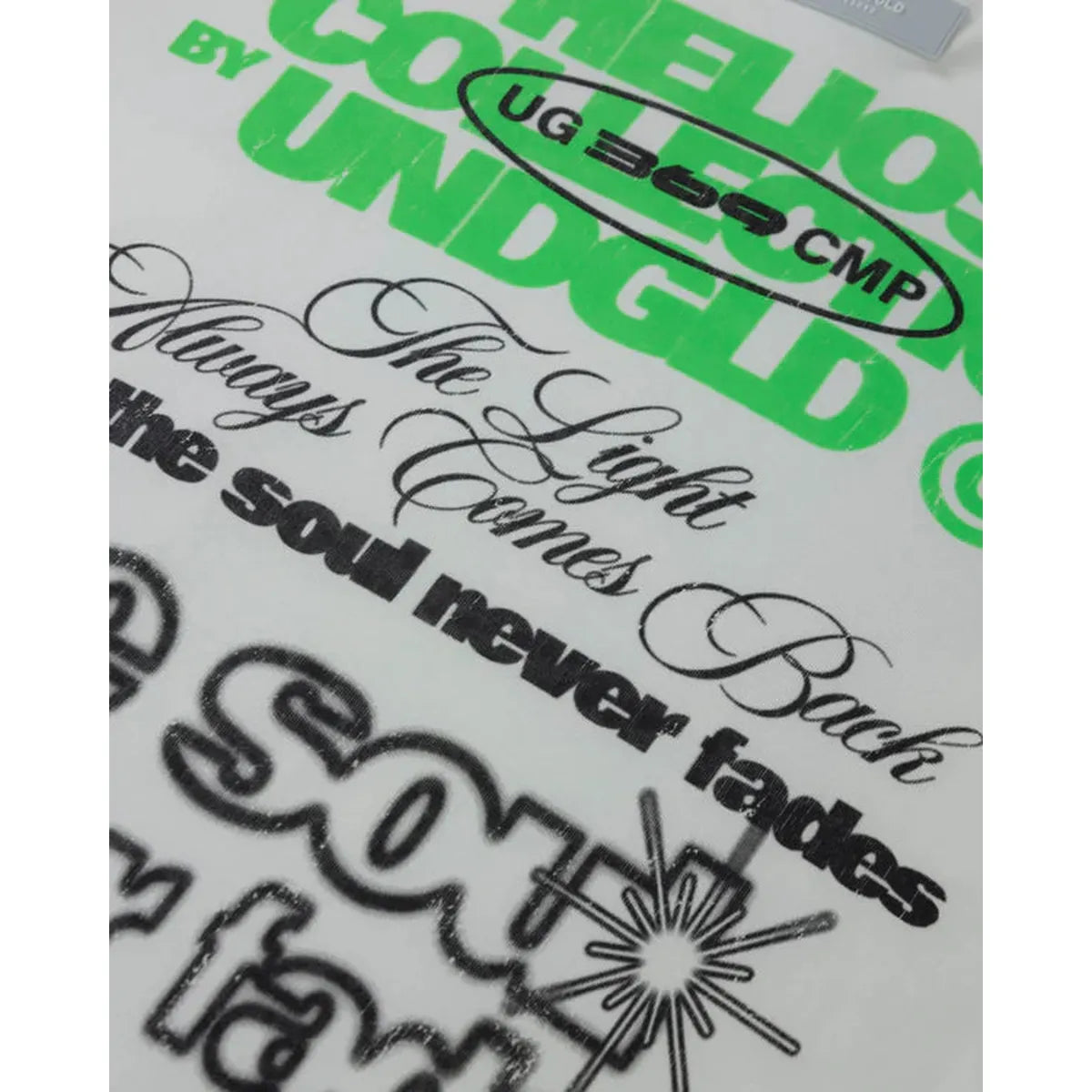 Undergold Helios Face Boxy Fit White T-shirt