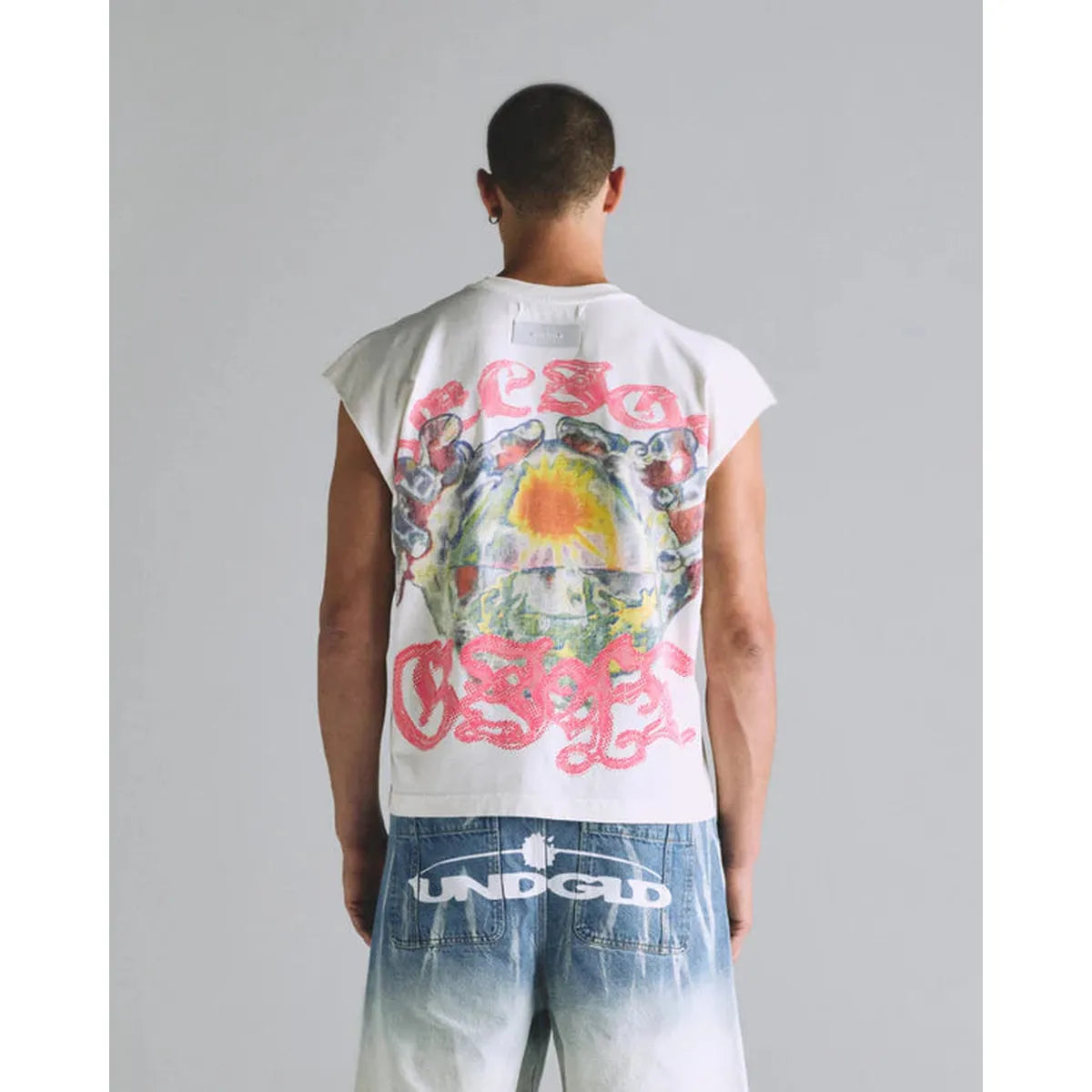 Undergold Helios Gift Sleeveless White T-shirt