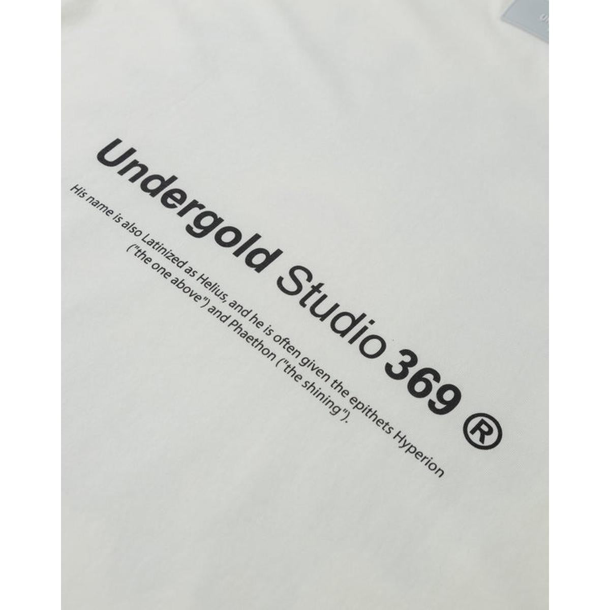 Undergold Helios Sun Girl Long Sleeve Boxy Fit White T-shirt