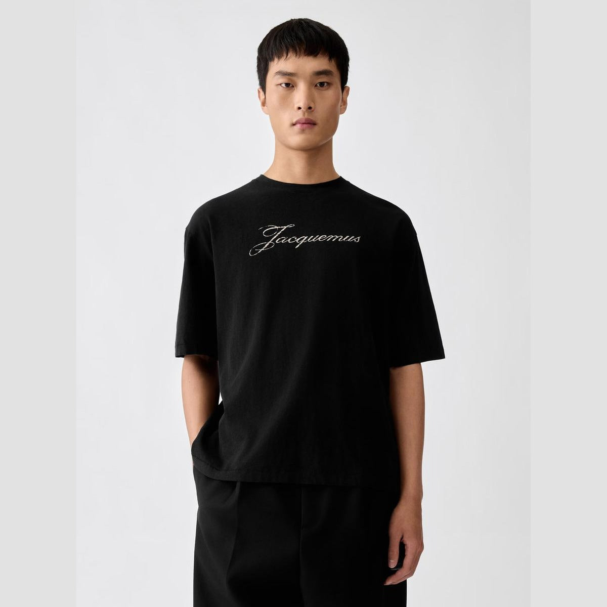 Jacquemus Logo T-Shirt in Black
