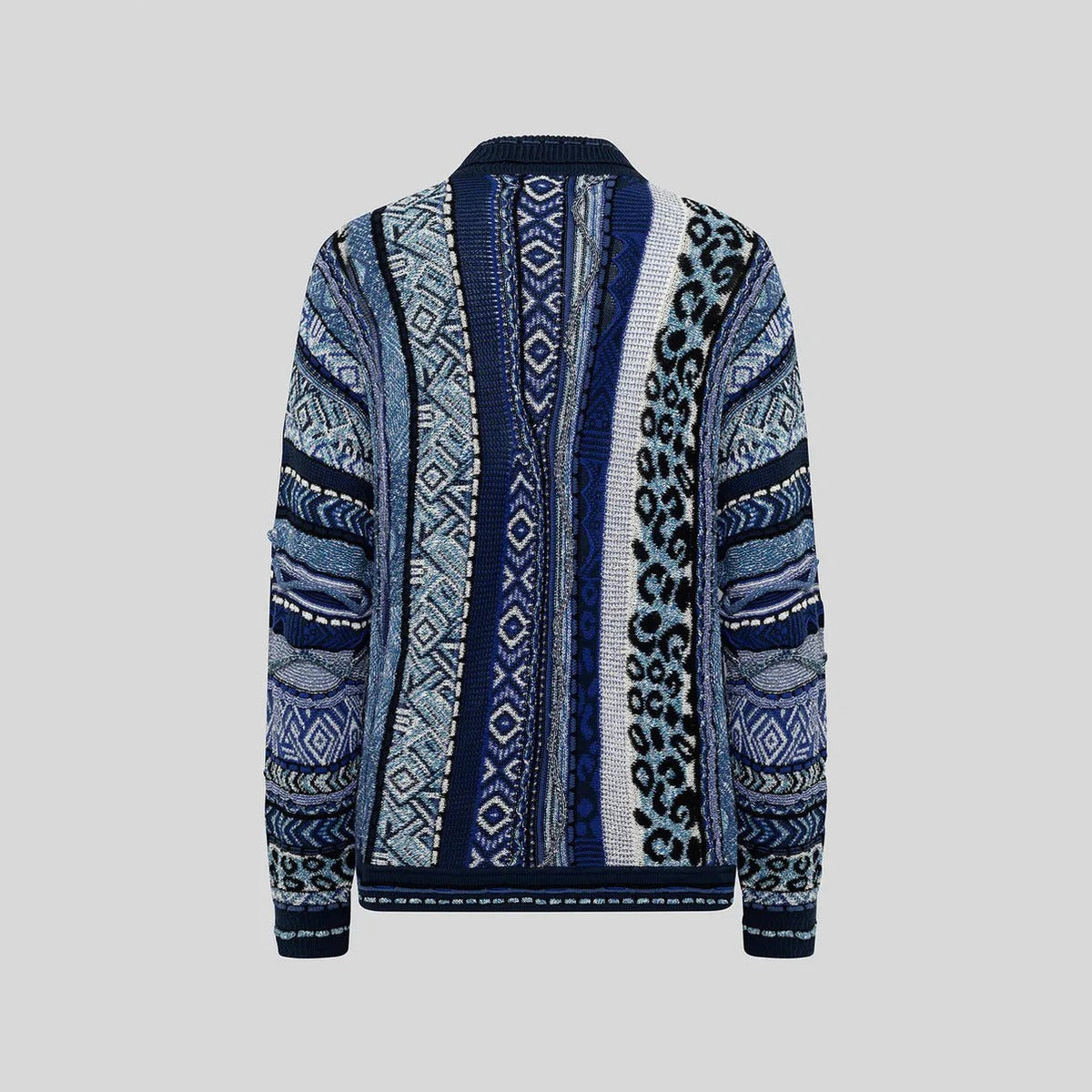Laneus Oversized Knit Cardigan in Blue