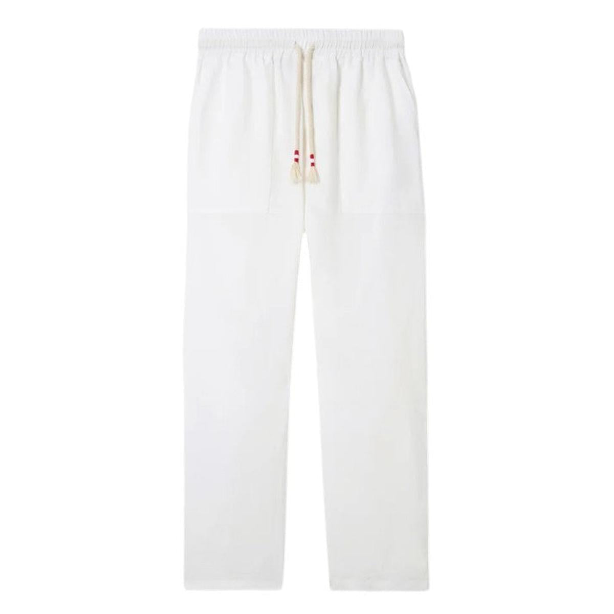 MC2 Saint Barth Calais Linen Pants In White
