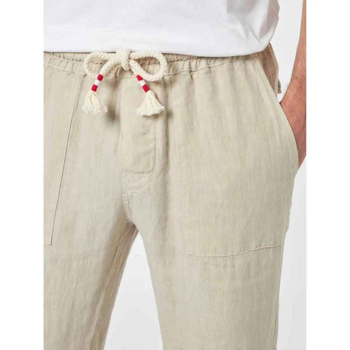 MC2 Saint Barth Calais Linen Pants In Beige